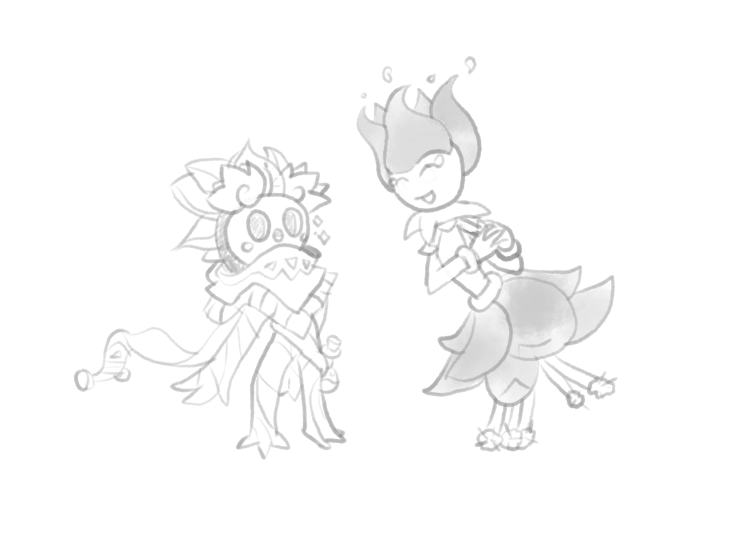 Kevinnator64's tweet image. "Oh, you're such a cutie!"
A little doodle of Chaka from
@Sitaart meeting Magellanica.