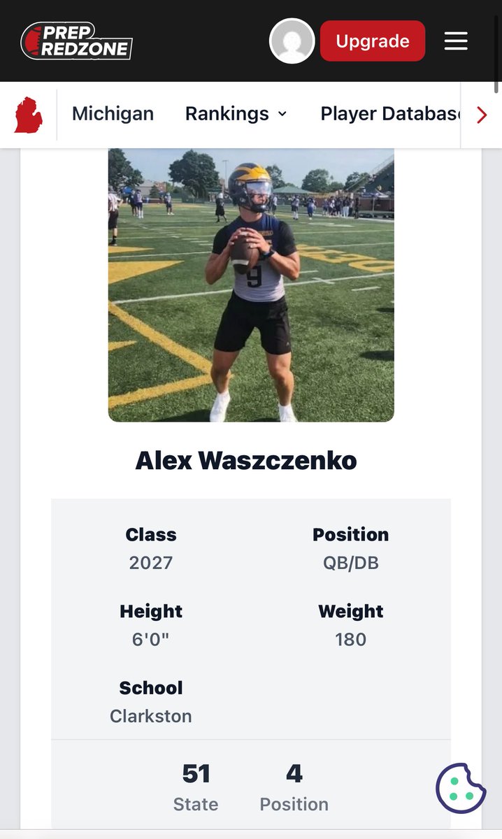Alex Waszczenko 2027 QB tweet media
