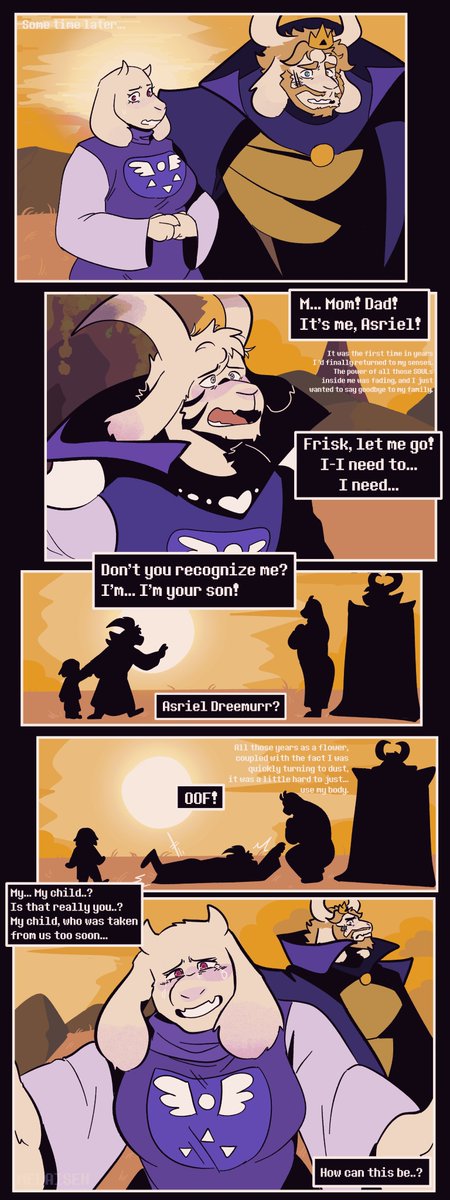 Heart of a Dreemurr 1 - Beginnings 

Undertale AU time :3, just slight differences for now with Asriel staying as his God of Hyperdeath form after breaking the barrier.