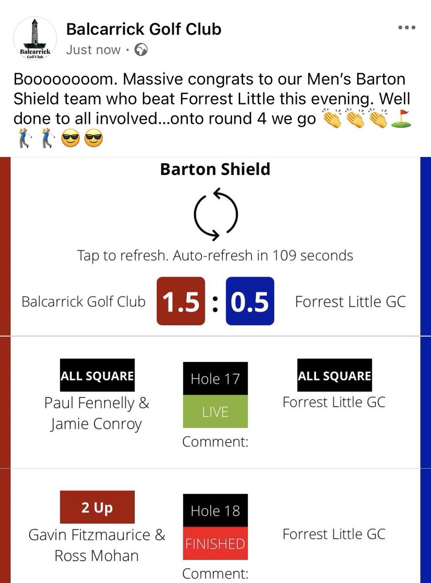 Balcarrick Golf Club tweet media