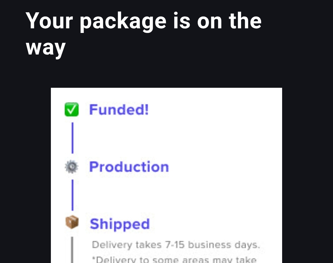 Its on the way!!! eeeee!