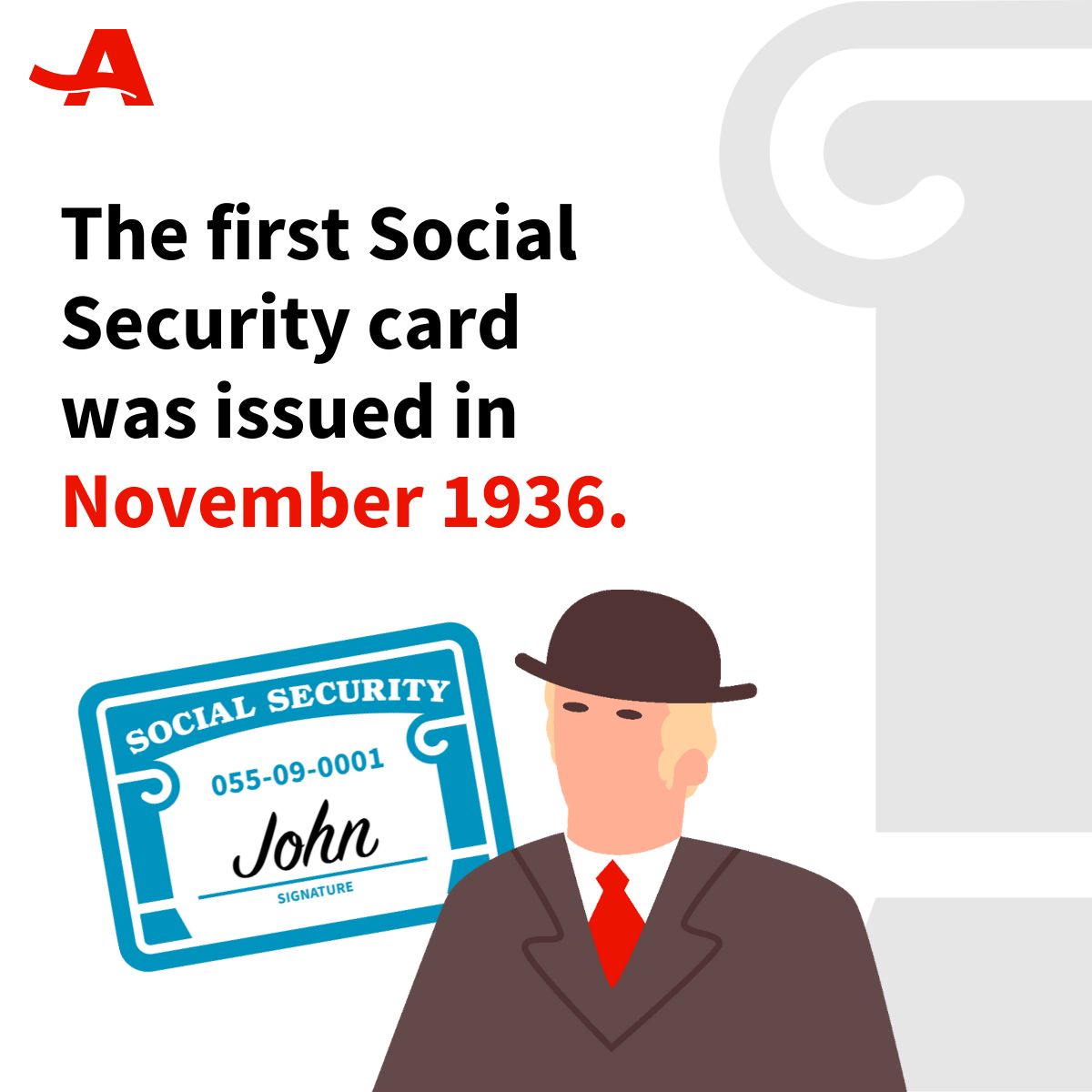 AARPNY's tweet image. #DidYouKnow the 1st Social Security number ever issued went to a New Yorker? 🗽
John D. Sweeney Jr. of New Rochelle got SSN 055-09-0001 at age 23. Today, 3.7M+ New Yorkers rely on #SocialSecurity. 🧾 Speak up to protect it #WeEarnedIt 👉 qr.aarp.org/sspledgeny?cmp…