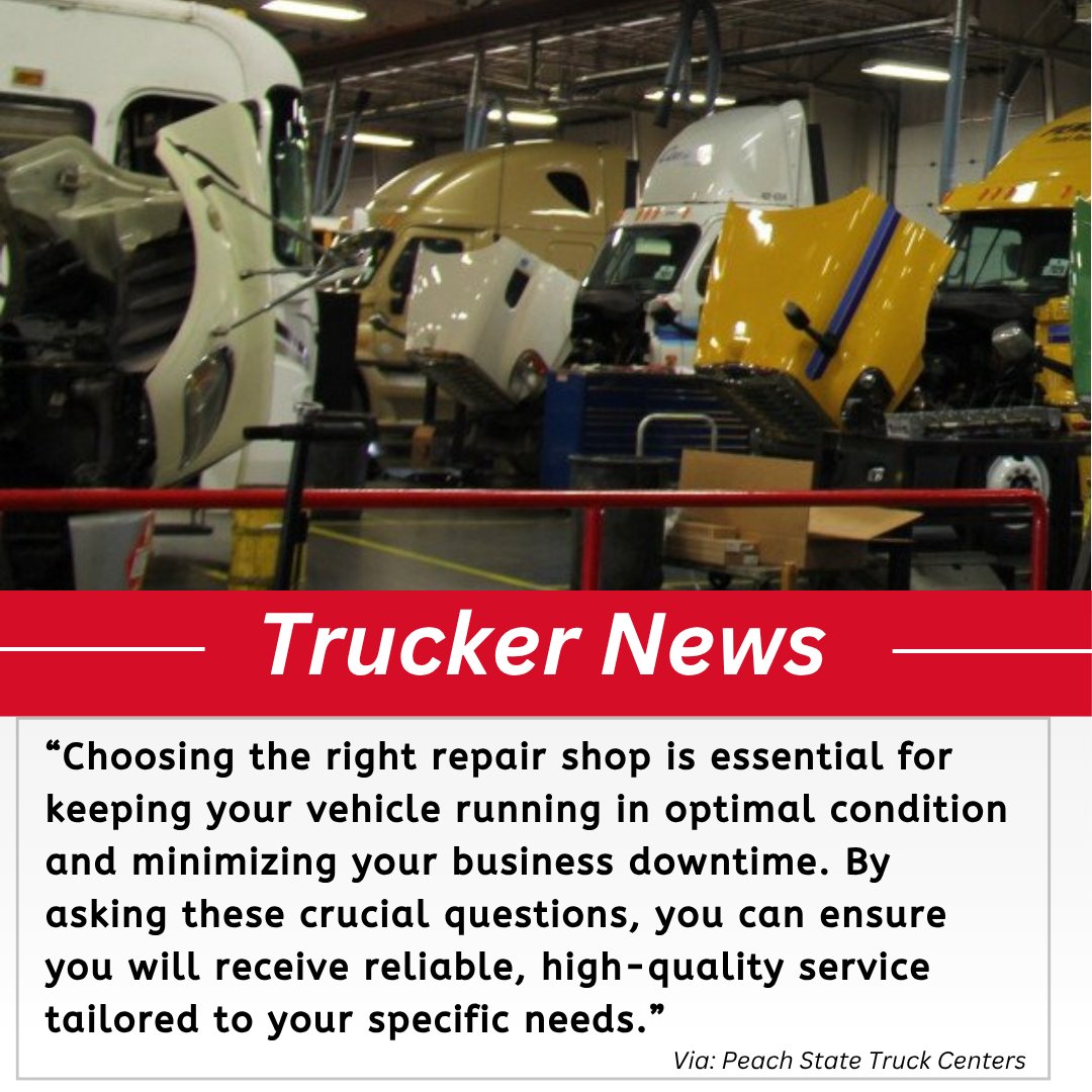 Not all repair shops are created equal. 🛠️
 Before your next service, ask the right questions—and see how Peach State measures up.

🔍 Certified techs
 📝 Clear estimates
 🚛 Mobile service options

👉 Read the full blog: bit.ly/46nBvFG