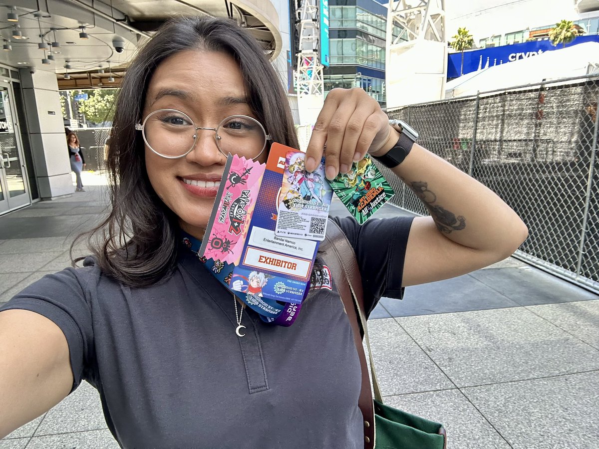 I’m at Anime Expo for Digimon Story Time Stranger! Come say hi~