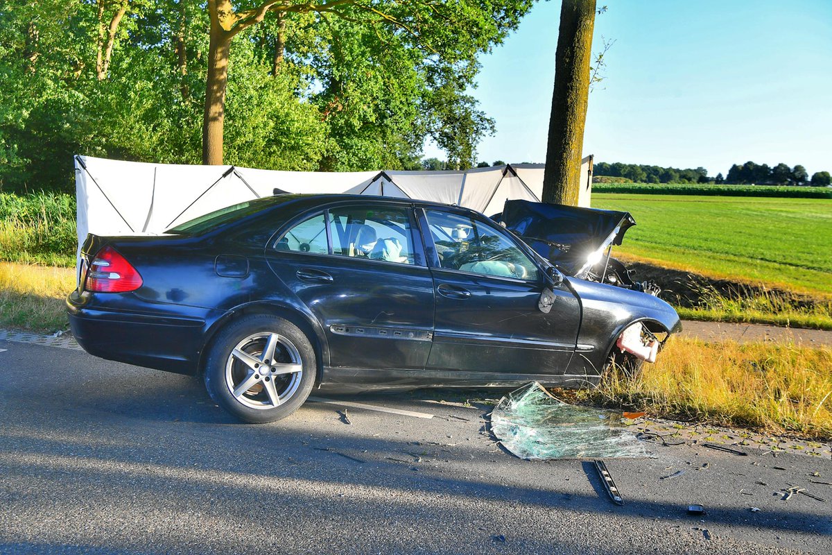 Bestuurder overleden na ongeval