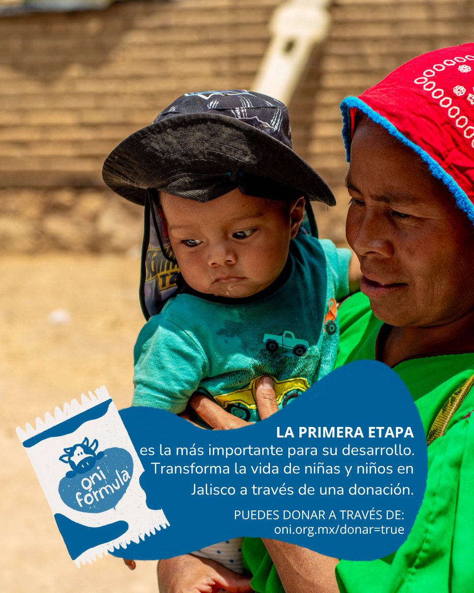 La primera etapa es la base del desarrollo físico y mental.🍼
Con la Onifórmula, brindamos nutrición especializada desde los 6 meses.

Tu ayuda puede cambiar el futuro de una infancia.

🔗 Dona aquí: oni.org.mx/donar=true
