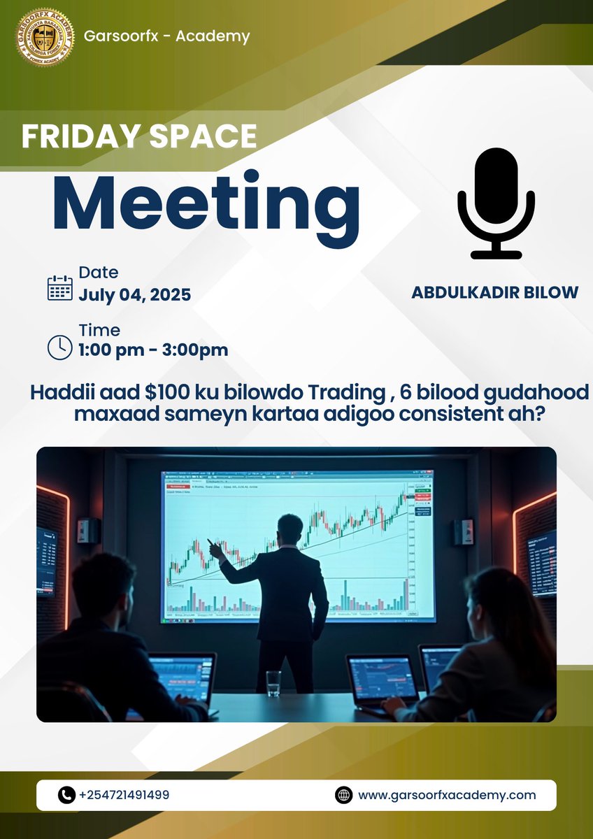 Maxaa ka run ah: Trading is easy, but being a trader is hard? Kulanka jimcaha diyaar ma tahy?