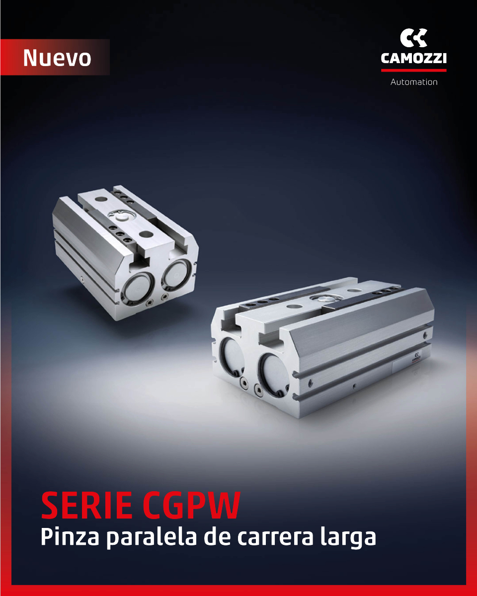 #CamozziAutomation Serie CGPW 
Pinza paralela de carrera larga #camozzi