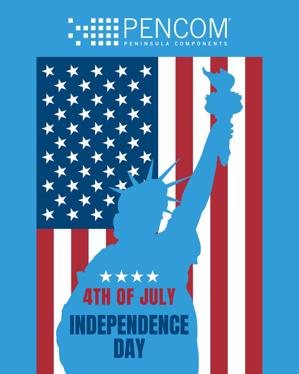 Happy Fourth of July from all of us at PENCOM! 🇺🇸

Our U.S. locations are closed today. Wishing you a safe and restful holiday! 

#FourthOfJuly #IndependenceDay #USA #PENCOM