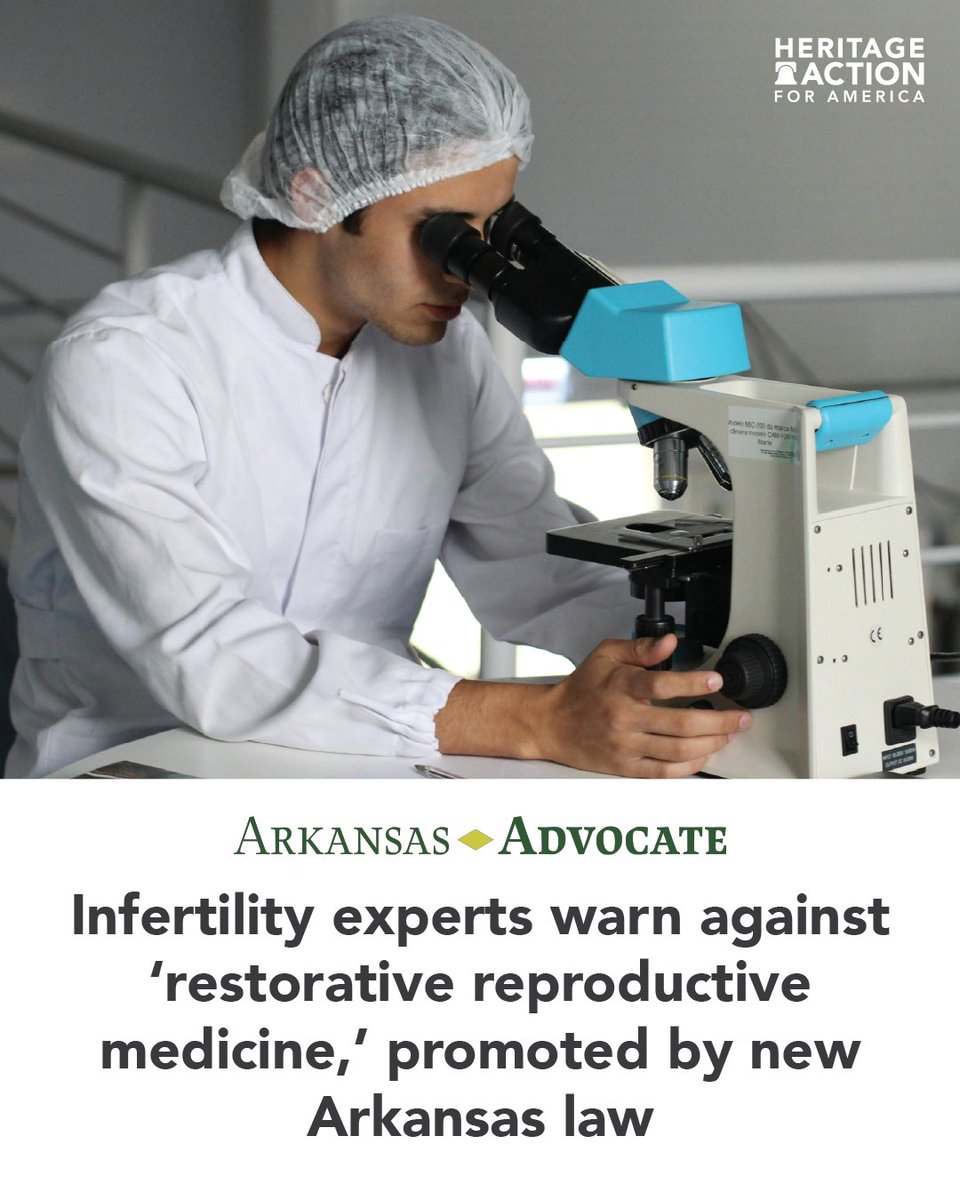 The RESTORE Act is groundbreaking legislation that champions reproductive healthcare for women in Arkansas by prioritizing restorative reproductive medicine.
bit.ly/4lE5EVV