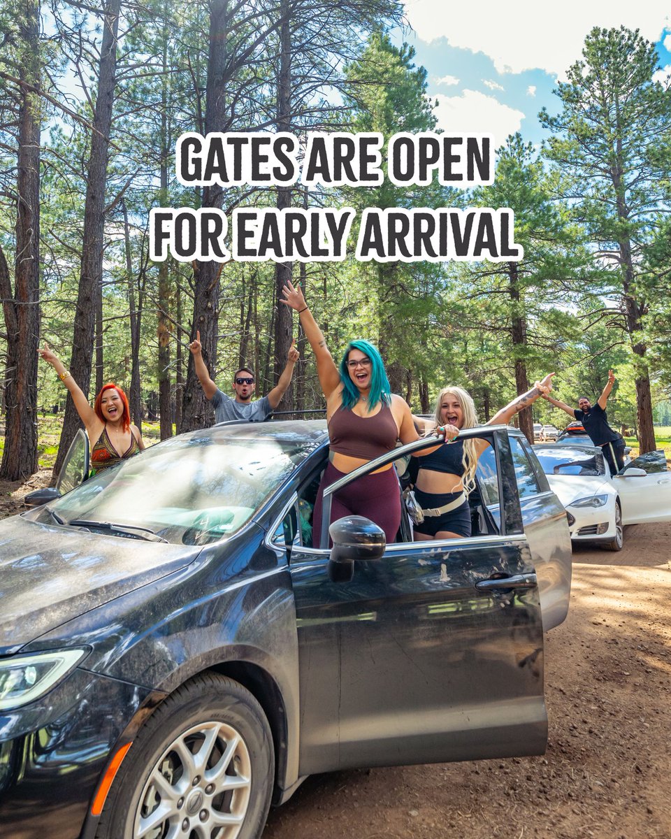 DesertHearts's tweet image. The gates to Desert Hearts Festival 2025 are officially OPEN for Early Arrival. The best weekend ever starts now!
Box Office Hours:
Thursday (Early Arrival) - 8AM-12AM (Early Arrival Pass required per person)
Friday - 8AM-10PM
Saturday - 9AM-6PM
Sunday - 10AM-5PM
