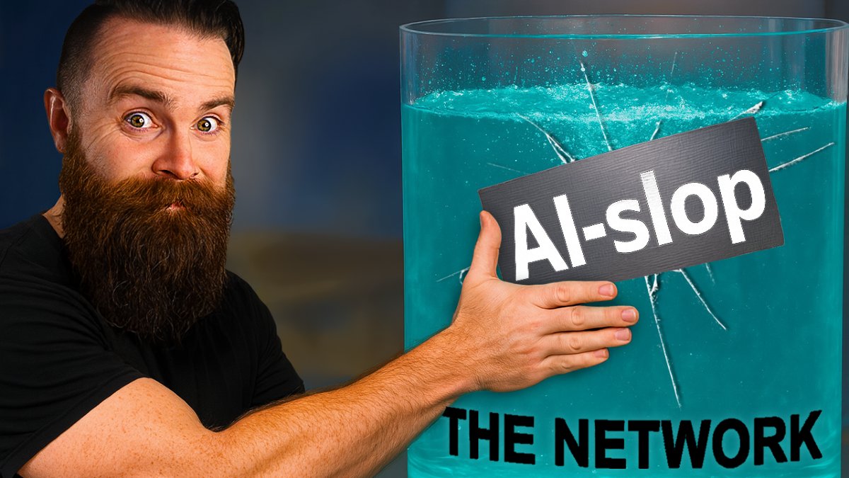 NetworkChuck's tweet image. Everyone is slapping "AI" on their products now. But the truth? It's just AI Slop.
And AI Slop is NEVER going to run my network. I want full control.
One company actually gets it. Instead of AI Slop, they use MACHINE LEARNING. And it's been working for over a decade.
Find out…