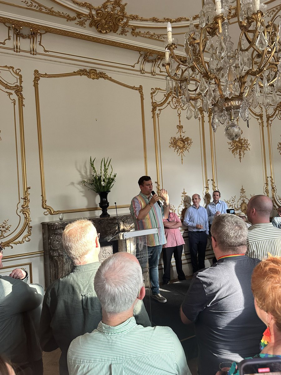 Lovely Pride event at the Irish Embassy this evening 🏳️‍🌈🇮🇪