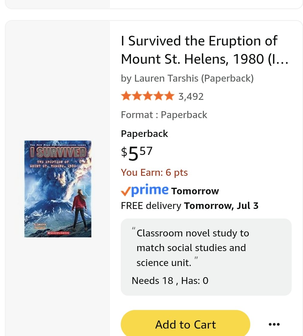 <a href="/7_8thwithSmith1/">Mrs. S (Kaylee)</a> ✏️ 8th year in current district
📅 14th year overall
😃 2nd &amp; 3rd multiage class
📖 #gifted education 

🤞 list amazon.com/hz/wishlist/ls…

👀 for someone to clear the first item of the summer! Will it be you? #clearthelist