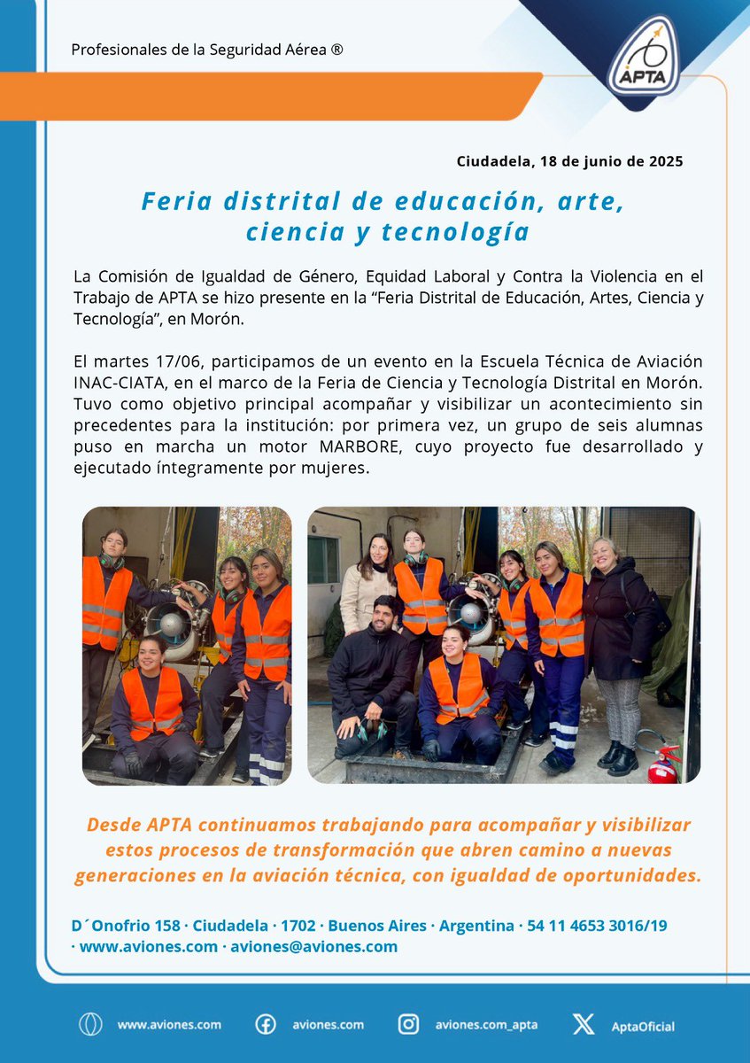 APTA oficial (@aptaoficial) on Twitter photo 