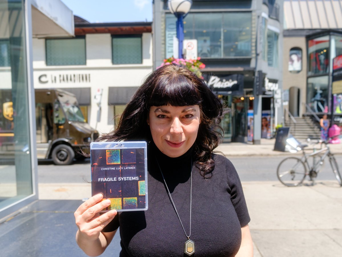 blackzerodisc's tweet image. Black Zero filmmaker Christine Lucy Latimer receives her copy of Fragile Systems, one of our most recent blu-ray releases! #experimentalfilm #videoart #mediaart #christinelucylatimer #physicalmedia #bluray