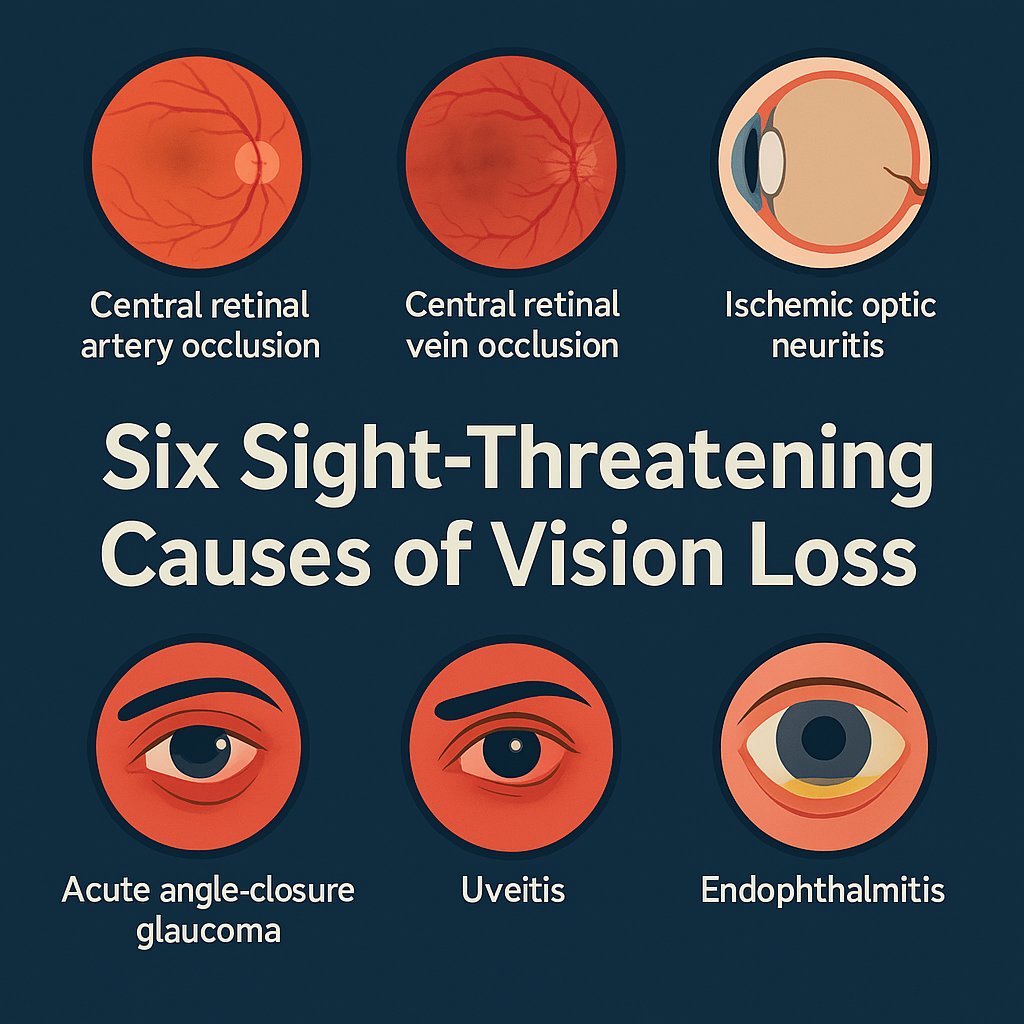 emergmedottawa's tweet image. 🚨 New on the EMOttawa Blog!
Sudden vision loss can be a true emergency. 👁️
From CRAO to endophthalmitis, learn to spot and manage 6 critical causes of vision loss in the ED.
🧠 Cases, pearls, and expert tips inside.
🔗 Read now: emottawablog.com/2025/07/code-b…