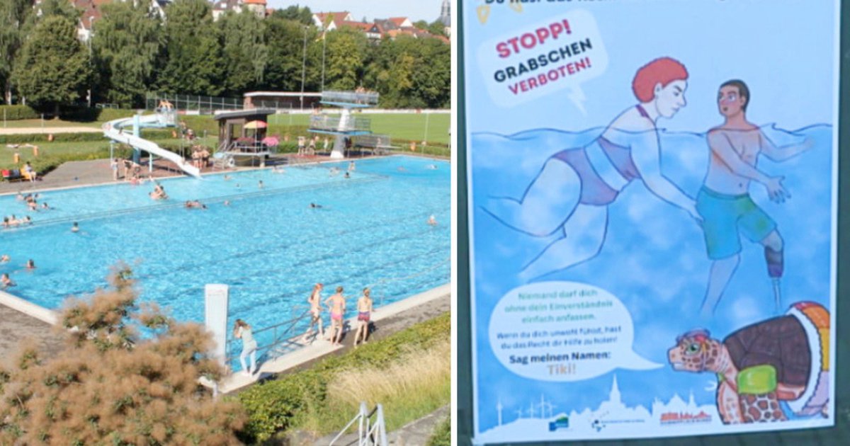 EvelinaHahne's tweet image. A warning sign next to a pool depicts an adult white woman sexually assaulting a young, black, disabled boy.
They're doing everything they can to mislead people and distract from the real problem. This is true disinformation.