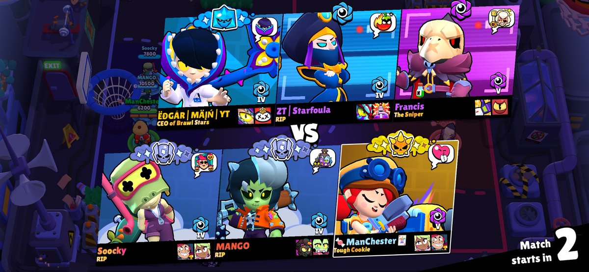 Simple12_q's tweet image. I love it when there&apos;s two shippers in one match #brawlstarsmandy #brawlstarschester #mandyxchester