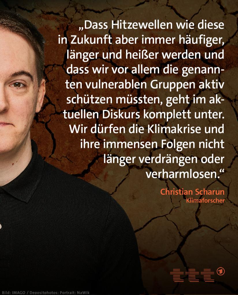 CScharun's tweet image. Ich durfte für ttt meine Meinung zum Umgang mit der Klimakrise und der aktuellen Hitzewelle in den Medien sagen. 🌍🔥