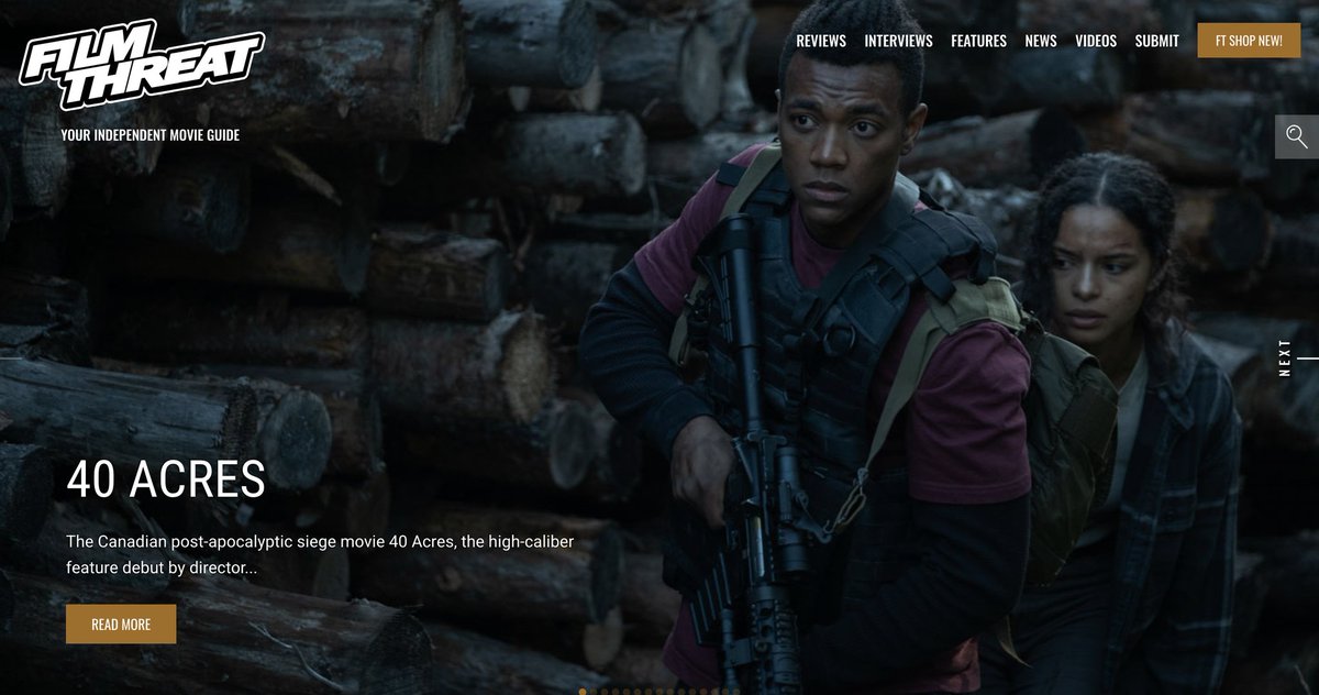 "...the news on the short wave radio...is that more farms are going silent as they are being hit by an extremely nasty militia that has turned to eating people." Michael Talbot-Haynes chews on the horrors of 40 Acres.
filmthreat.com/reviews/40-acr… #SupportIndieFilm #40Acres #Horror