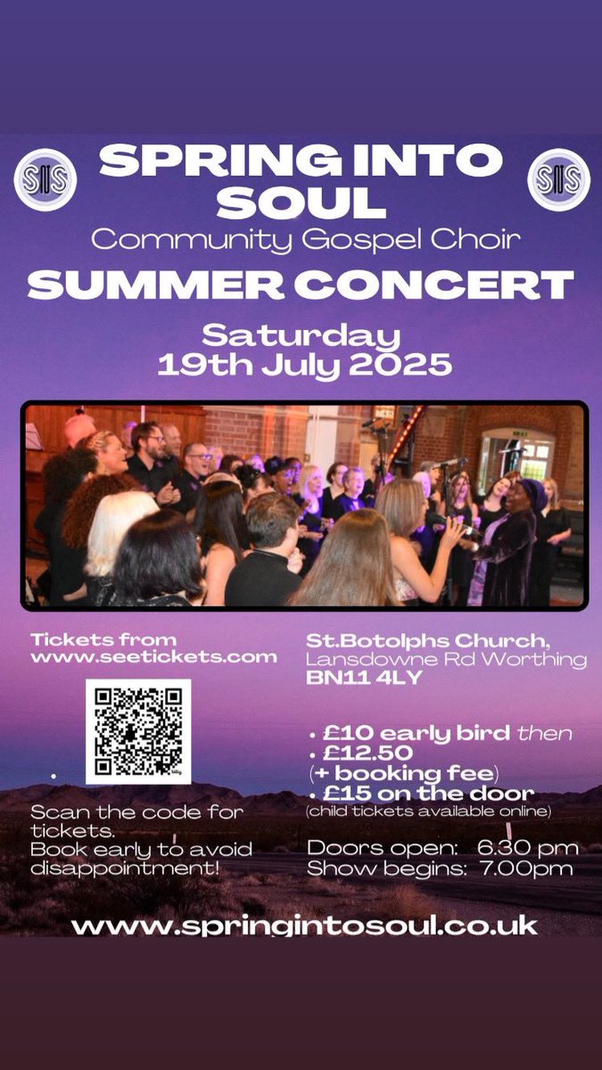 SpringIntoSoul's tweet image. Early bird tickets on Seetickets are running out.