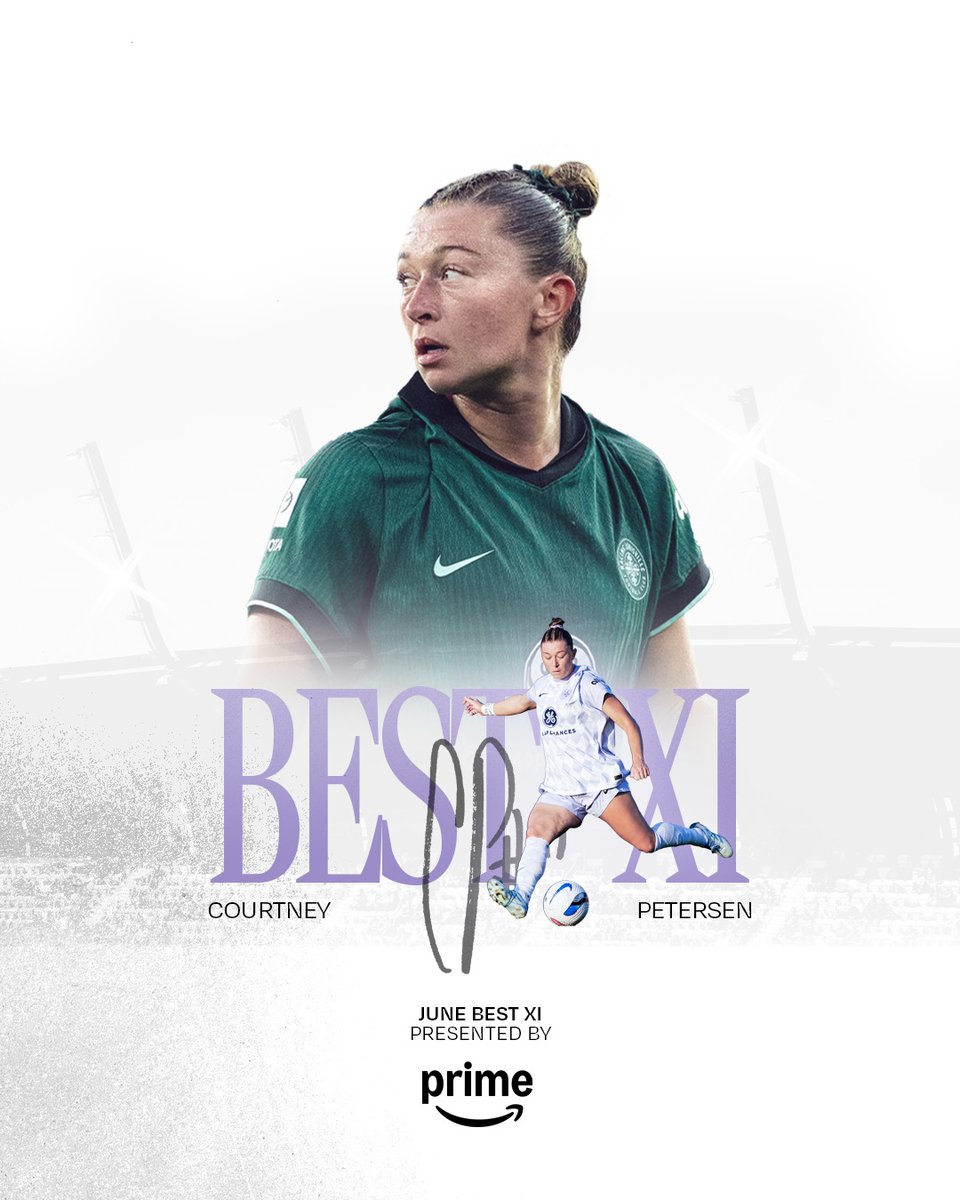 New contract on Tuesday ➡️ Best XI on Thursday

Courtney Petersen has been named to the <a href="/NWSL/">National Women’s Soccer League</a>’s Bext XI for June! 🥳