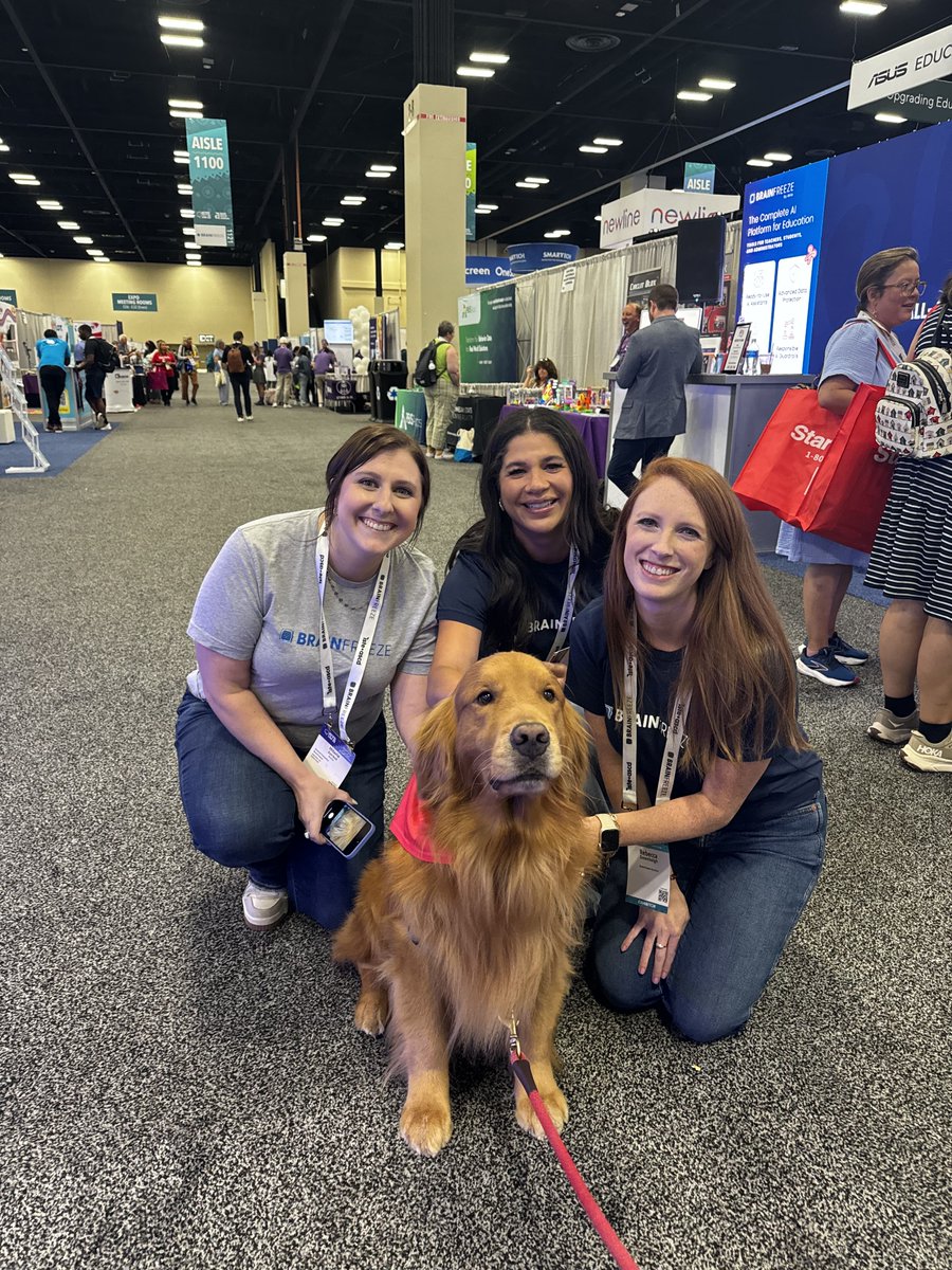 BrainFreeze_AI's tweet image. What a week at #ISTE25 in San Antonio! 🎉
Thanks to everyone who stopped by Booth #1121, grabbed an AI workbook, and joined the convo on bringing custom AI to the classroom.
We’re feeling inspired—swipe for our favorite moments! 💙
#EdTech #AIinEducation #TeacherCommunity