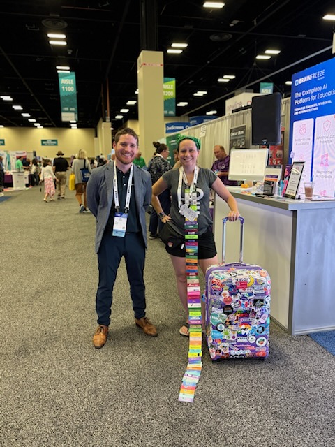 BrainFreeze_AI's tweet image. What a week at #ISTE25 in San Antonio! 🎉
Thanks to everyone who stopped by Booth #1121, grabbed an AI workbook, and joined the convo on bringing custom AI to the classroom.
We’re feeling inspired—swipe for our favorite moments! 💙
#EdTech #AIinEducation #TeacherCommunity