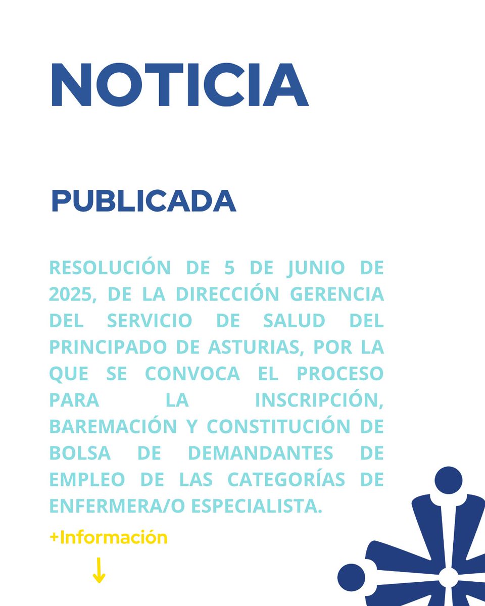 Publicada resolución de 5 de junio, de la Dirección Gerencia del SESPA, por la que se convoca el proceso para la inscripción, baremación y constitución de bolsa de demandantes de empleo de las categorías de enfermera/o especialista.

Más información en:
codepa.es/articles/670