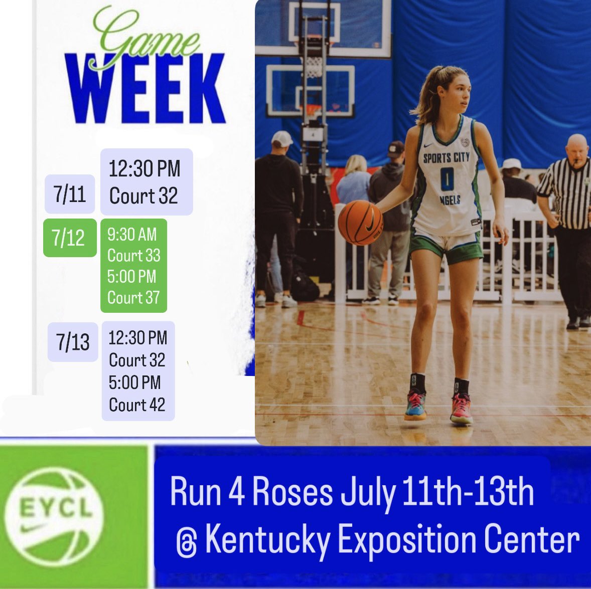 Come check me out at Run 4 Roses July 11th-13th! <a href="/SCA_OH/">Sports City Angels</a> <a href="/SCACoachMark/">Coach Mark Velasco</a>