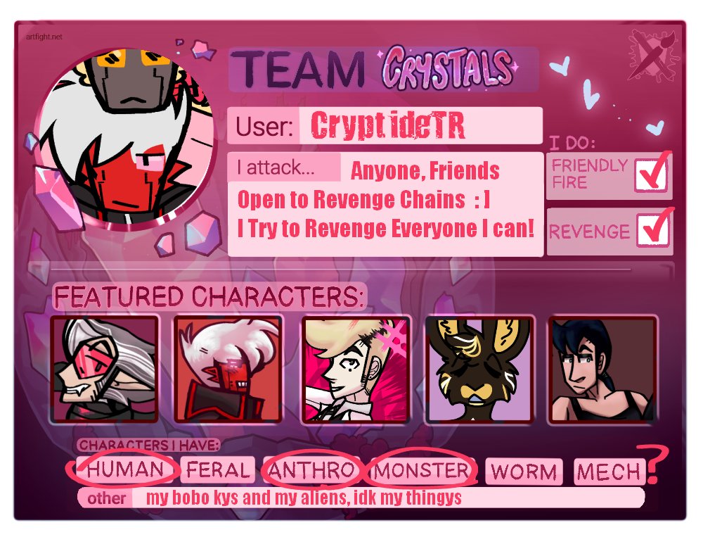 TRAVIIS @ BSKY (@cryptidetr) on Twitter photo I am doing artfight this year sorry for being kinda late about it, I have had a very chaotic week I am doing artfight this year sorry for being kinda late about it, I have had a very chaotic week