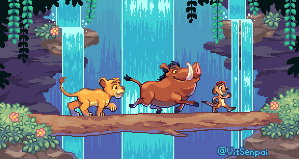 Hakuna Matata🦁☀️
#Pixelart #TheLionKing #fanart