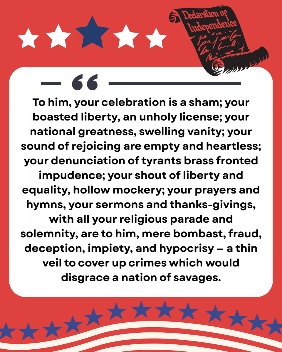 dsa_louisville's tweet image. From “The Meaning of July Fourth for the Negro” by Frederick Douglass (1852)