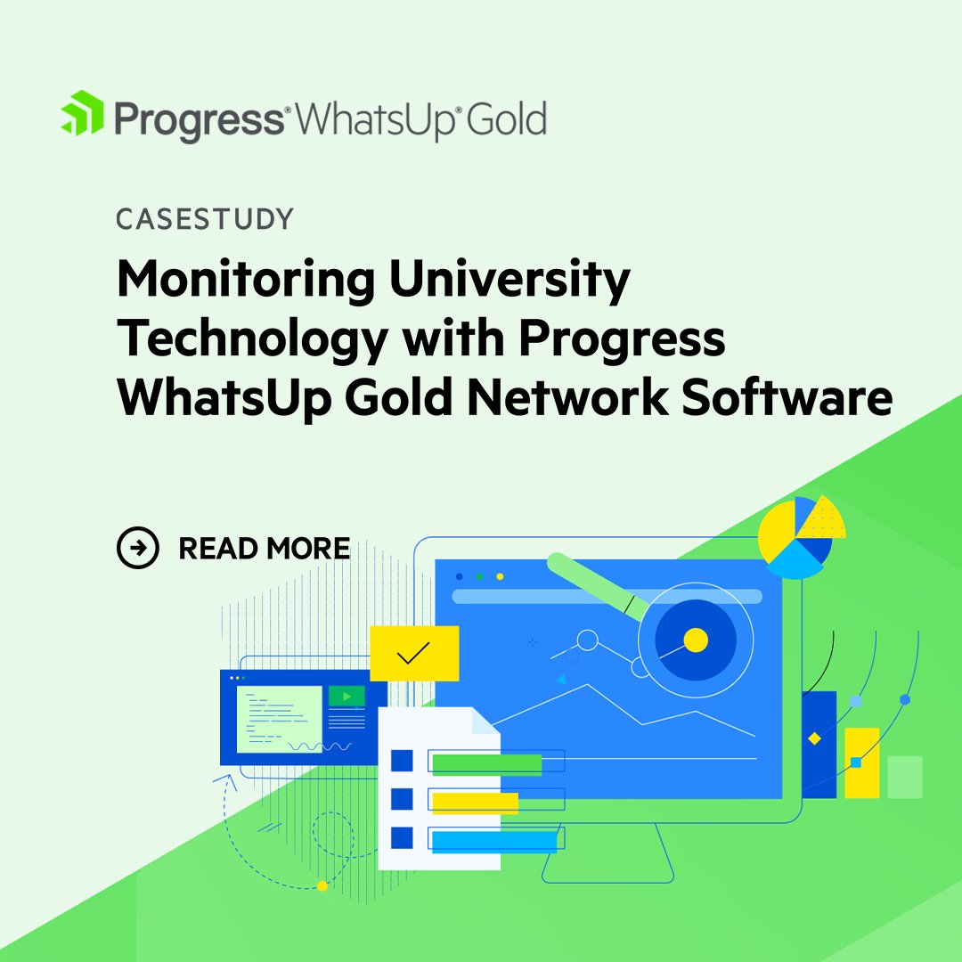 WhatsUp® Gold (@progresswug) on Twitter photo 🎓 How did The University of Law boost IT visibility across campuses? 
With Progress WhatsUp Gold, they:  
✅ Reduced downtime 
✅ Prioritized critical systems 
✅ Gained real-time network insights 
Read the case study here: prgress.co/44ofHHp 🎓 How did The University of Law boost IT visibility across campuses? 
With Progress WhatsUp Gold, they:  
✅ Reduced downtime 
✅ Prioritized critical systems 
✅ Gained real-time network insights 
Read the case study here: prgress.co/44ofHHp