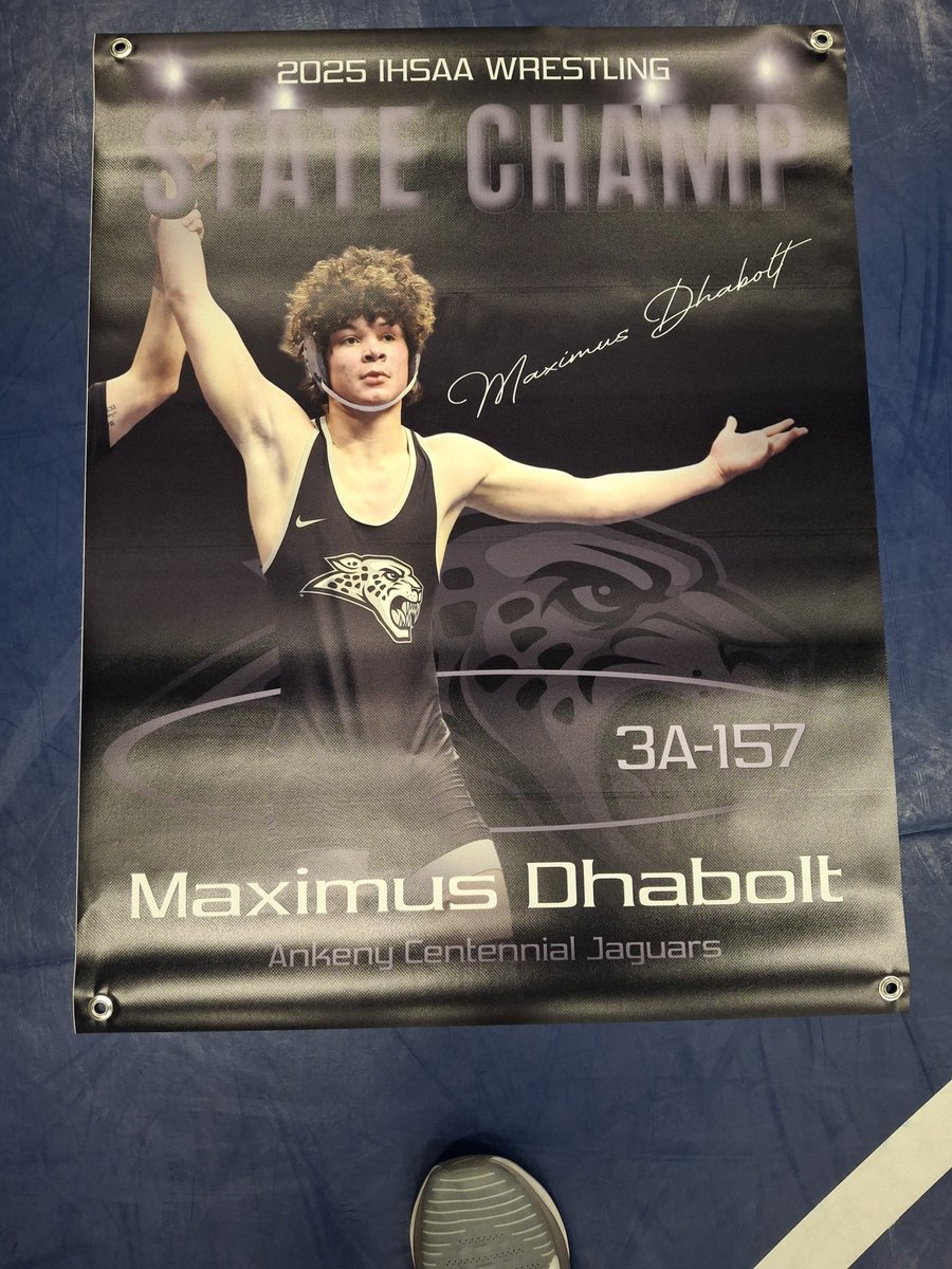 Got this hung up in the wrestling room today.
