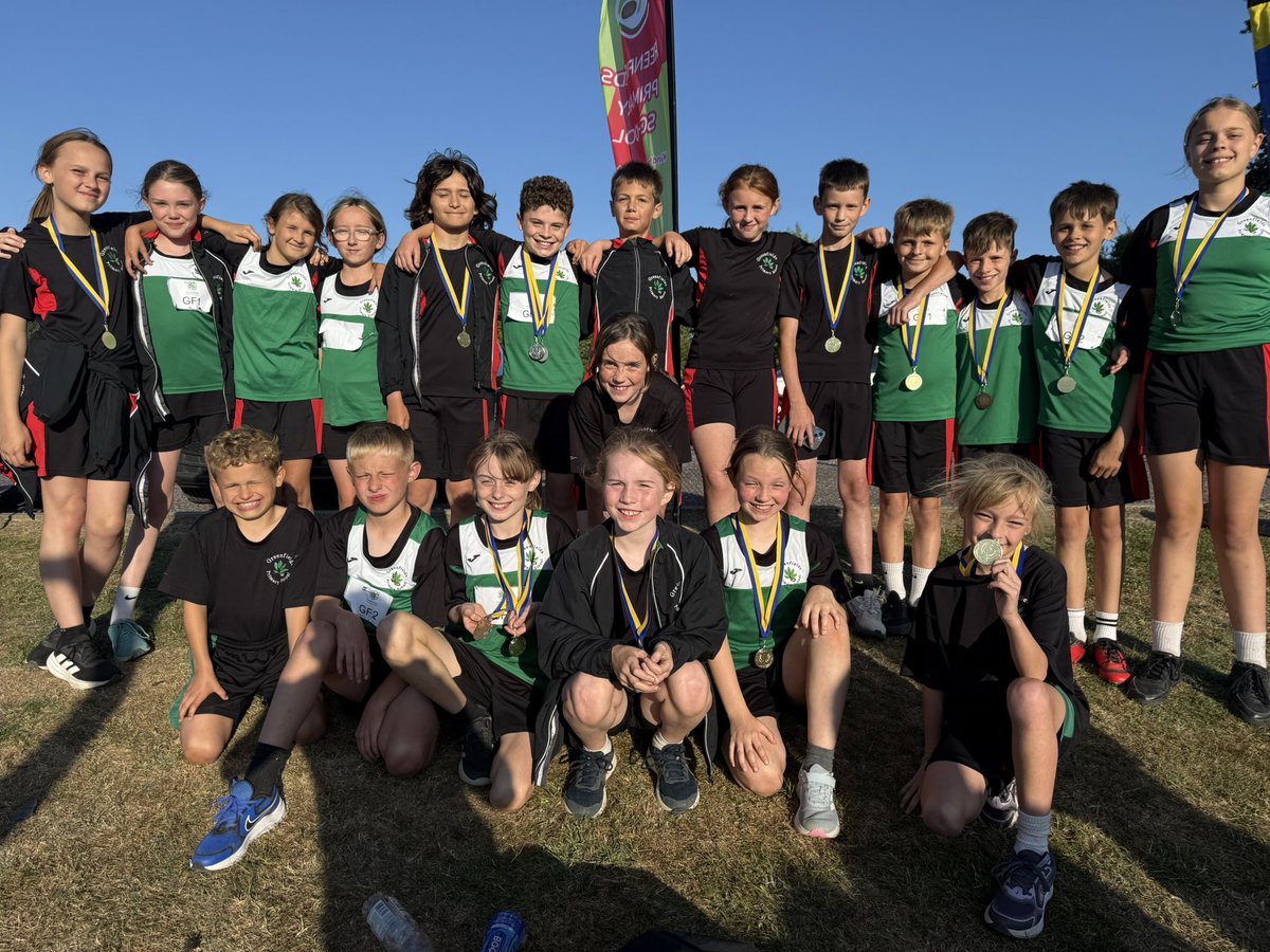 Huge congrats to our KS2 Area Athletics Team! 🥉
A brilliant 3rd place finish in a tough competition.
Well done to all who gave it their all in track &amp; field — you made us so proud!
Special shoutout to our Boys Relay Team &amp; U10 girls relay team — 🥇🥇🥇🥇
#teamgf