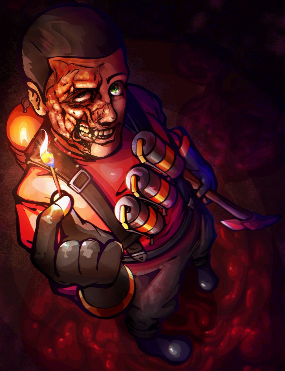 elusivemilk's tweet photo. My interpretation of pyro unmasked (can you tell he's my fixation 😫) #TF2 #Pyro #TeamFortress2 https://t.co/spzI5vullk