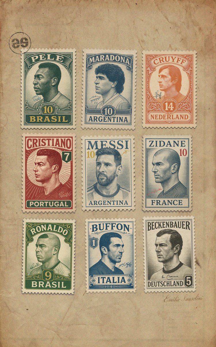 Football stamps 🤩