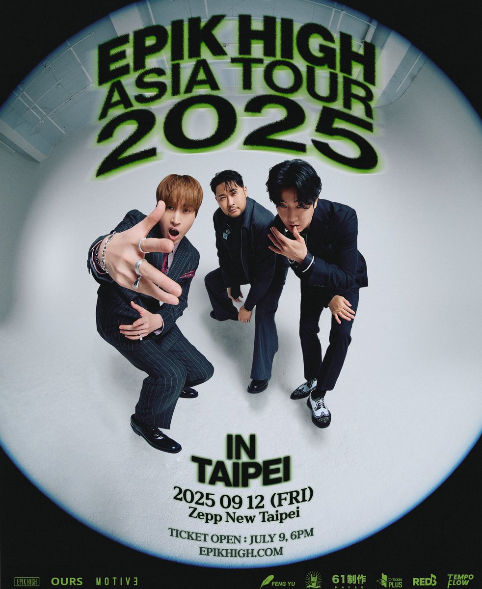 tempoflowENT's tweet photo. EPIK HIGH ASIA TOUR 2025 🔥
TAIPEI
Sep 12, Zepp New Taipei https://t.co/nEx9TDNdbY