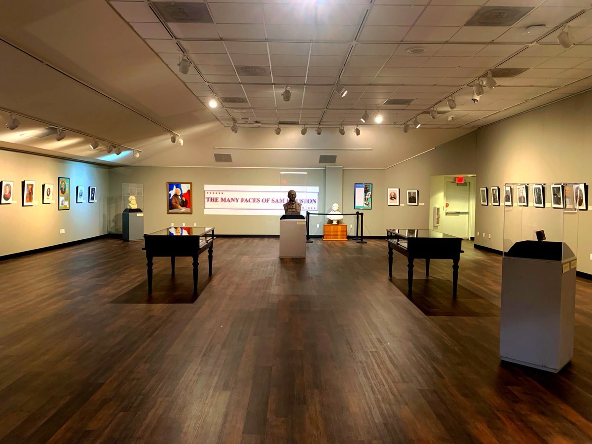 One exhibit closes and another opens! 

We are proud to present "The Many Faces of Sam Houston", an exhibition of portraits and illustrations of Sam Houston.  

Read more about the exhibit in the Today@Sam story bit.ly/46qN5Qt.