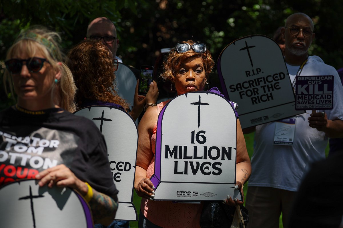 The 'Big Beautiful Bill' that just passed Congress isn’t reform– it's a big brutal BETRAYAL.

It’s a full-on attack on our care, our families, and our future.

We won’t forget who voted to gut Medicaid. We’re ready to hold them accountable at the BALLET BOX.