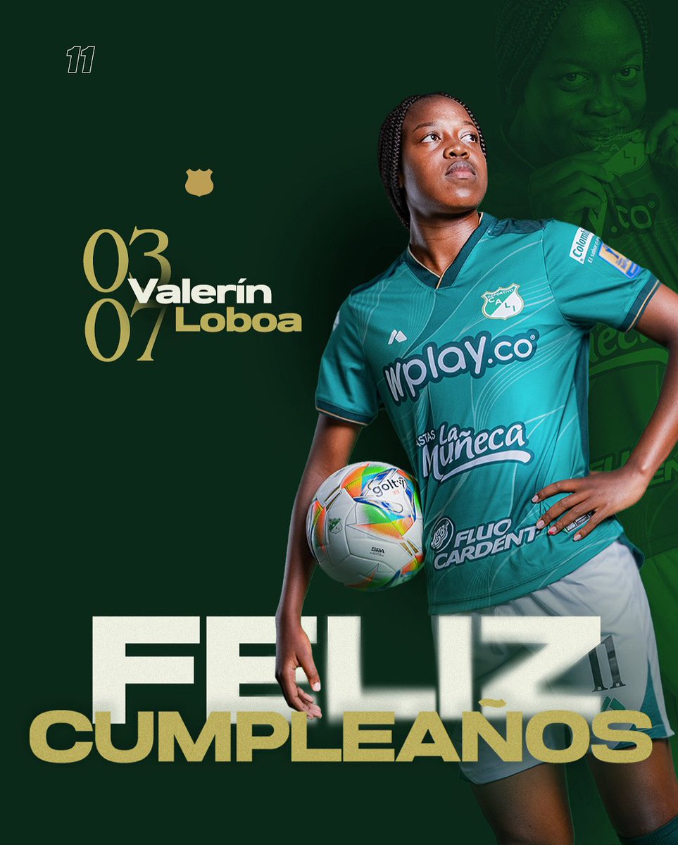 🎂 ¡Feliz cumpleaños, Valerín!

🎉 Que este nuevo año de vida te regale motivos para seguir sonriendo y luchando con el corazón, como siempre lo haces en la cancha. ¡Gracias por tu entrega y compromiso con estos colores! 💚

#VamosCali
#DeportivoCaliFemenino