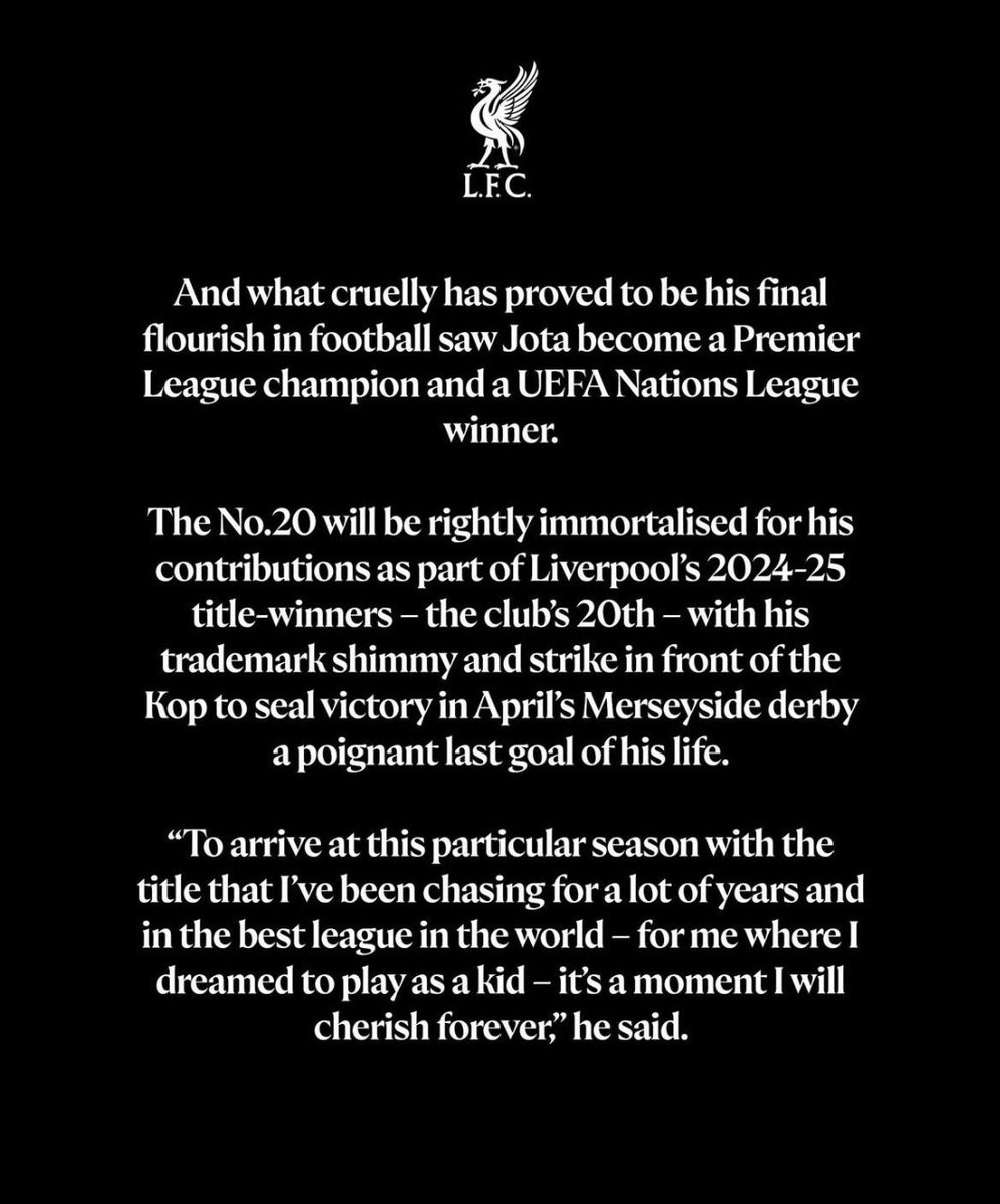 Laykon_1's tweet photo. His name is Diogo Jota 💔🕊️ 

It's so so sadden and heartbreaking 😢 You'll Never be Forgotten in history 
You'll Never Walk Alone legend 🕊️ https://t.co/MavWX01joa