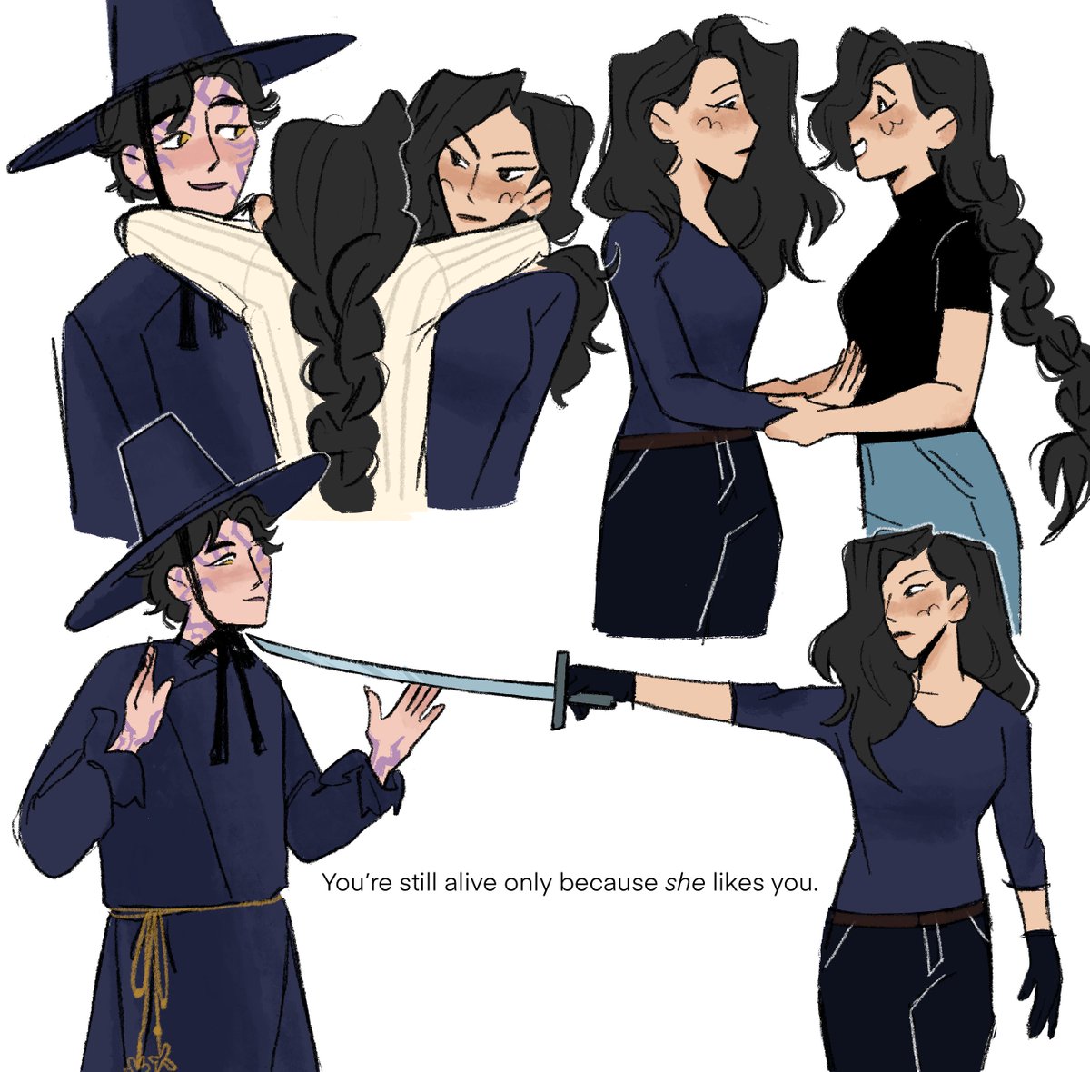 fioweress_'s tweet image. celine and rumi's parents &amp;lt;3 #kpopdemonhunters