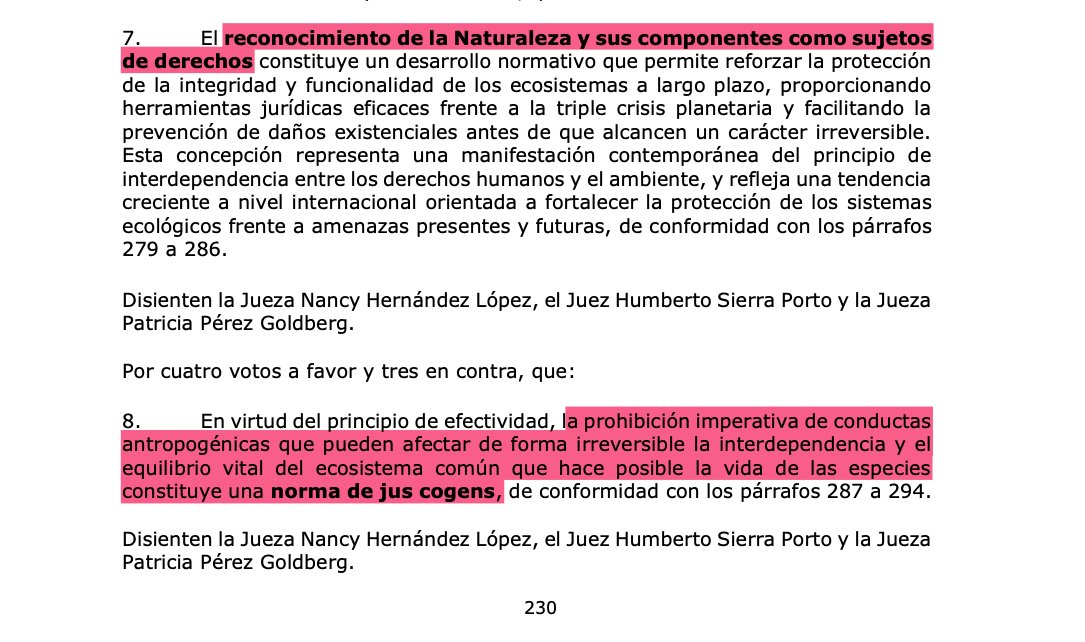 Pedro Bermeo G (@pedrobermeog) on Twitter photo ¡Por primera vez, un tribunal internacional afirma que la naturaleza es sujeto de derechos!
La <a href="/CorteIDH/">Corte Interamericana de Derechos Humanos</a> emitió la Opinión Consultiva OC-32-25, donde establece que la crisis climática viola derechos humanos. ¿Por qué es clave esta decisión y qué implica?
Abro hilo. 🧵
1/7 ¡Por primera vez, un tribunal internacional afirma que la naturaleza es sujeto de derechos!
La <a href="/CorteIDH/">Corte Interamericana de Derechos Humanos</a> emitió la Opinión Consultiva OC-32-25, donde establece que la crisis climática viola derechos humanos. ¿Por qué es clave esta decisión y qué implica?
Abro hilo. 🧵
1/7