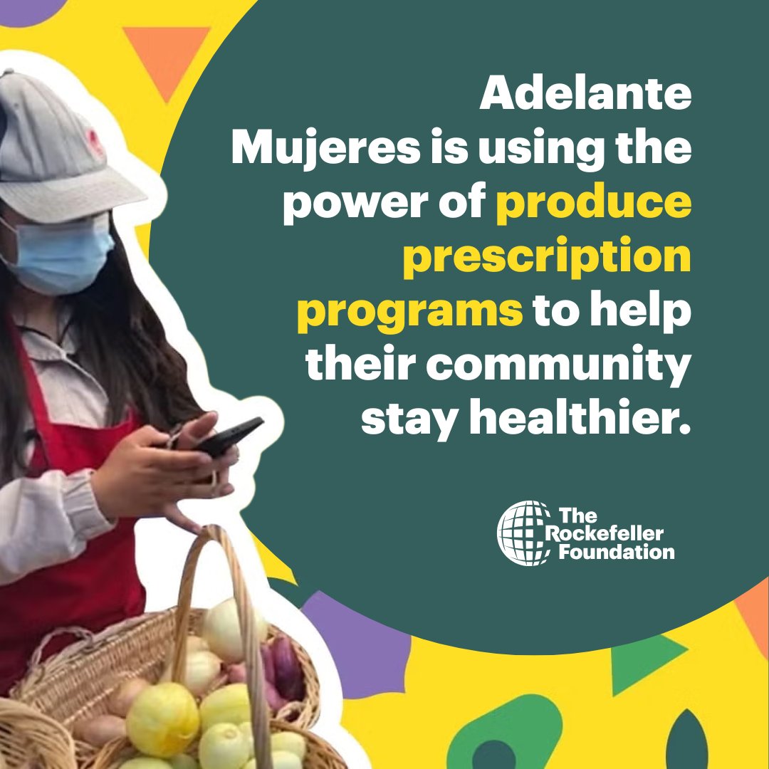 RockefellerFdn's tweet image. How do you prevent chronic illnesses like diabetes or heart disease? One solution is a produce prescription program, which connects people with healthy, nutritious foods. Our grantee @AdelanteMujeres is helping community members stay healthy. Learn more: rockfound.link/4lbh5V3