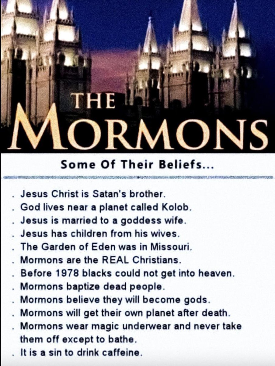 JTheSilverWolf's tweet image. (Catholicism)
We are the real Church!
(Mormonism)
No we are!
(Other religions and denominations)
No we all are! And it doesn't matter all leads and believes the same God!
(The Bible)
Your all wrong.