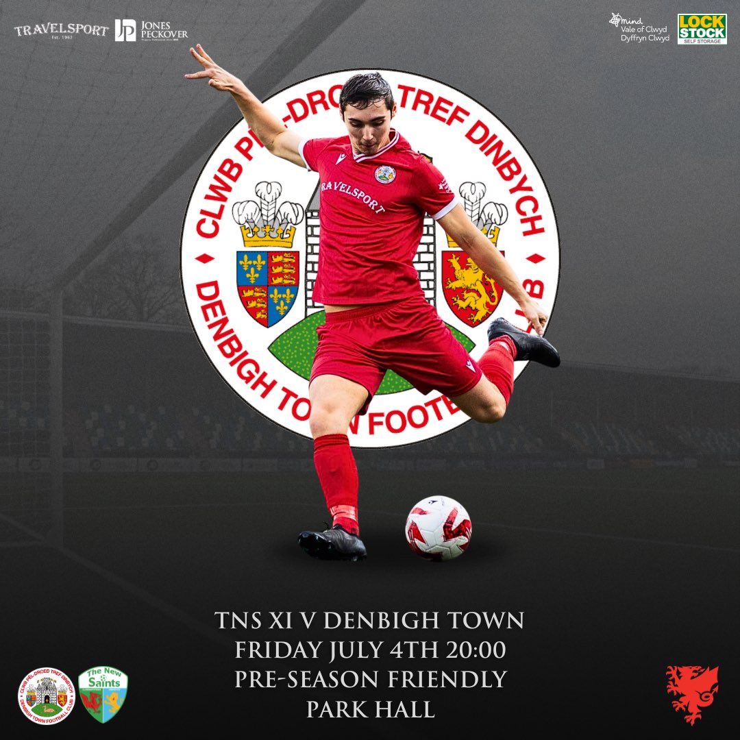𝐍𝐄𝐗𝐓 𝐔𝐏 🔜 

We head to Park Hall to face The New Saints 😇 

🆚 TNS XI
🗓️ 04/07/2025
⏰ 20:00
🏟️ Park Hall
🏆 Pre-Season Friendly

#DTFC