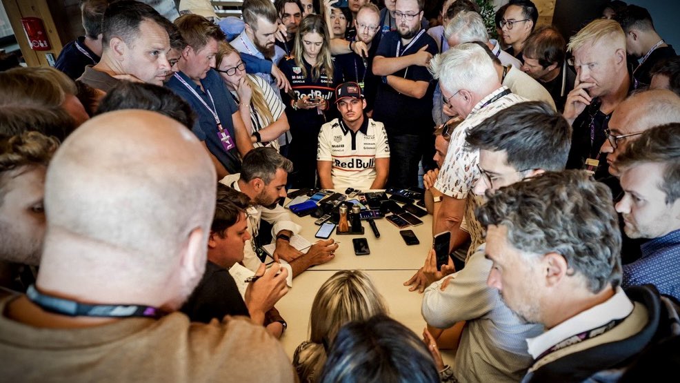 I’m proud of being part of the media, but knowing how it is on the other side of the microphone, I sometimes think: “Fuck those fucking ink-shitters!”

#BritishGP 🇬🇧 #F1